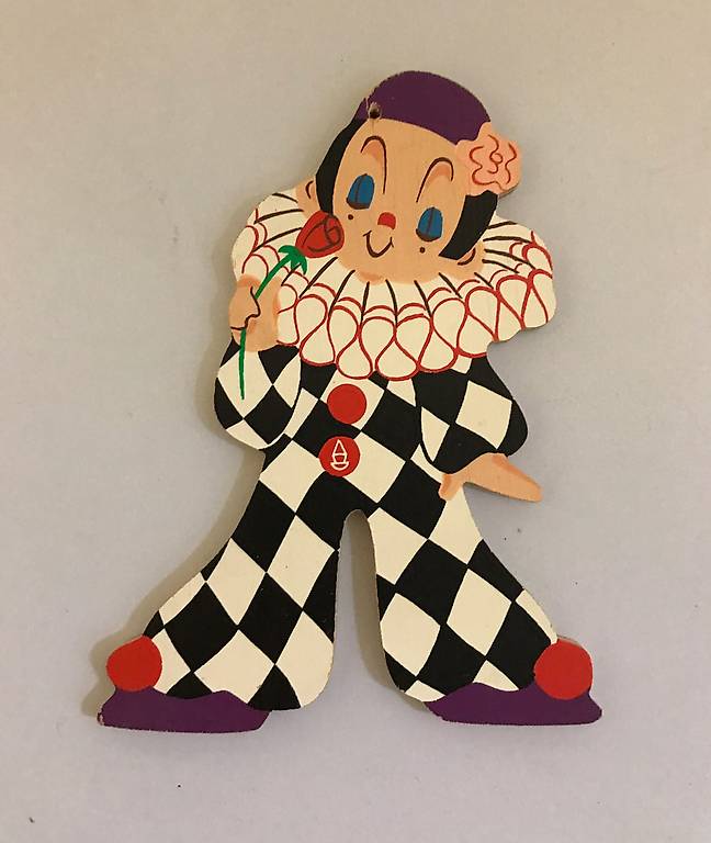 Clownbild Blume Spiel