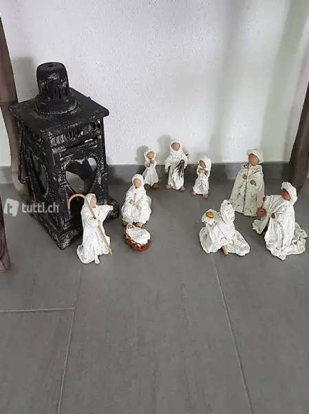 Weihnachts Krippe Figuren Unikat Handgemacht