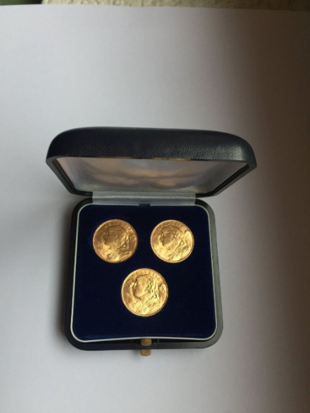 Goldvreneli 3 x Fr. 20