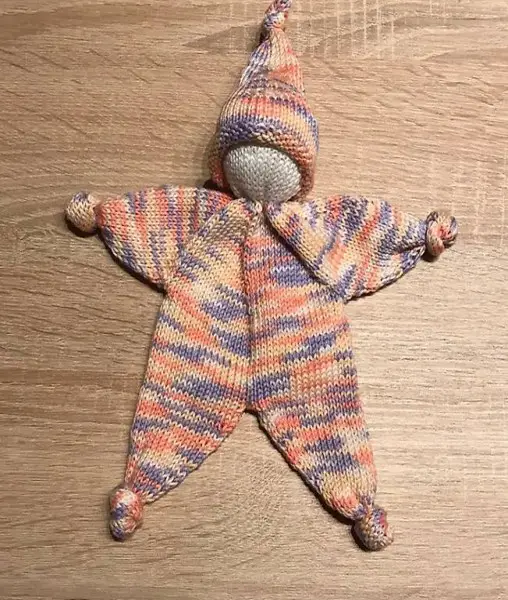 Knuddelchen apricot/lila