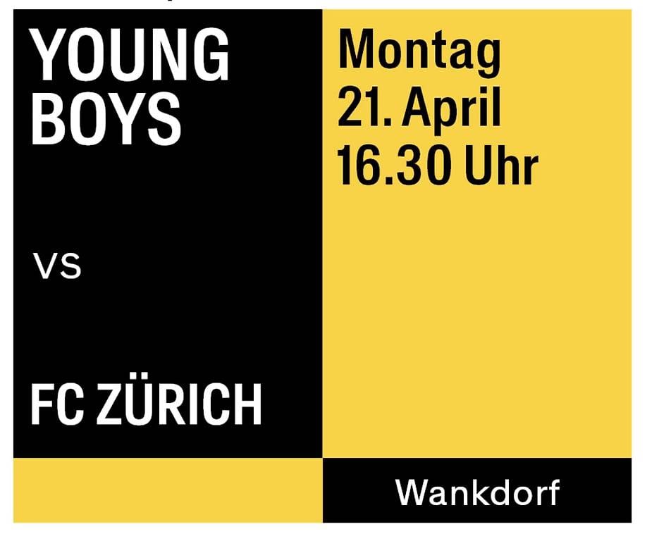 Sitzplatz-Ticket YB - FCZ, 21.04.25, 16.30