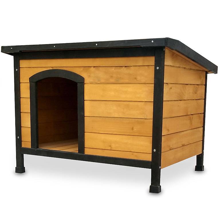  Hundehütte Rex Wetterfest mit Dachluke