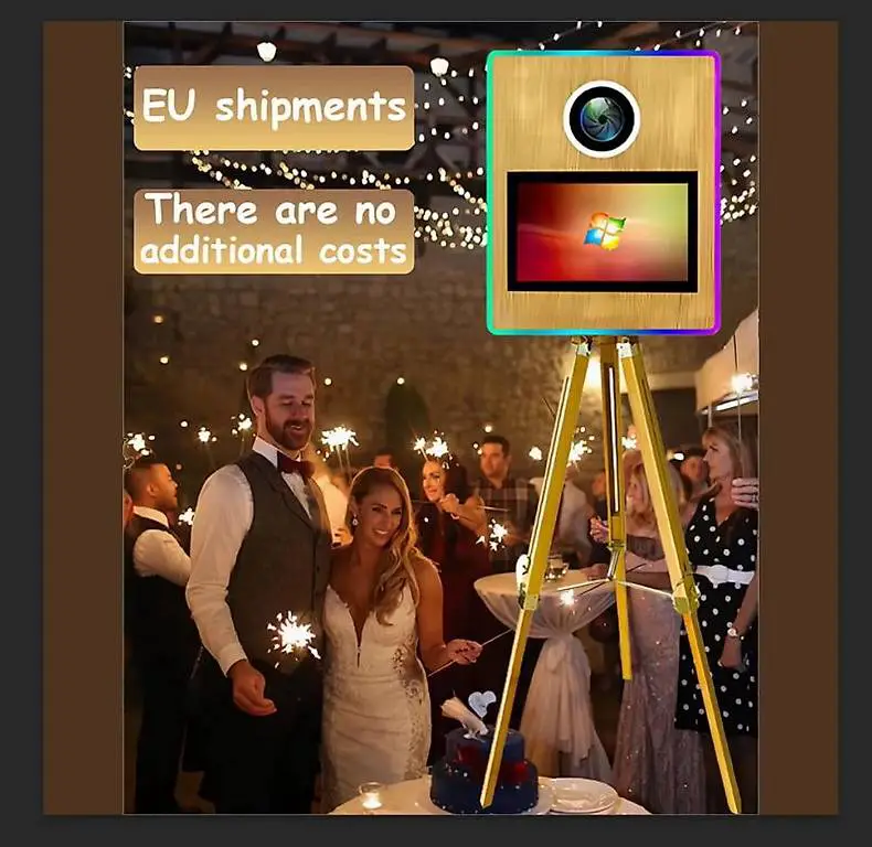 Retro Open Air Fotoautomat DSLR Kiosk für Hochzeit Party