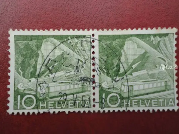  Helvetia Briefmarken 10 Rappen