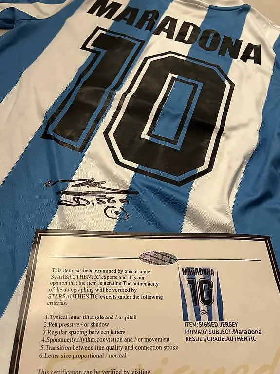 Maradona Torres Ronaldo Ronaldinho Shirt signiert