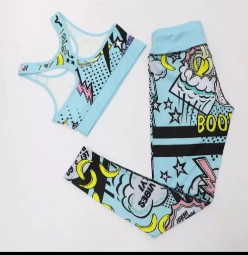 YOGASET Fitness Bekleidung Blau