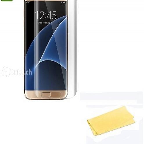  Portofrei komplett Rand Samsung S7 Edge Folie +Tuch Galasxy