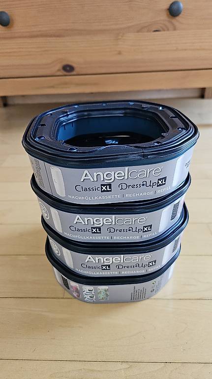 4x Angelcare Kartuschen für Windeleimer