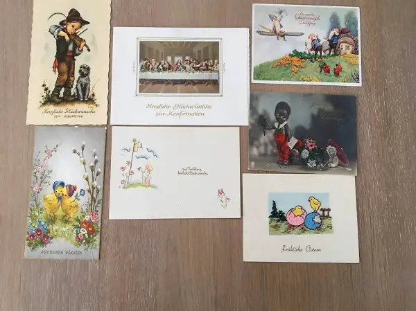 7 Nostalgie Postkarten
