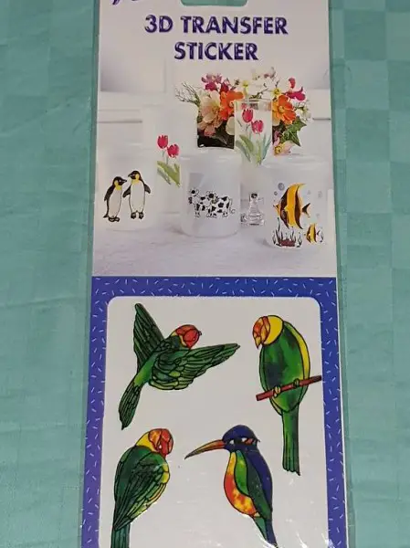  3D TRANSFER STICKER Sticker Aufkleber Papagei Eisvogel Vögel