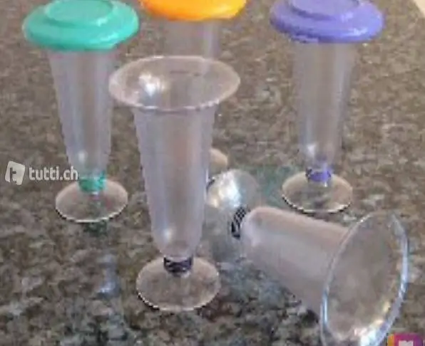 Tupperware Glace Coupes Becher Latte Macchiato Dessert Kaffe