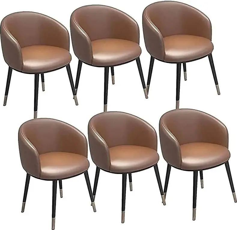 Vintage Sessel aus PU-Leder, mit U-förmiger Rückenlehne und