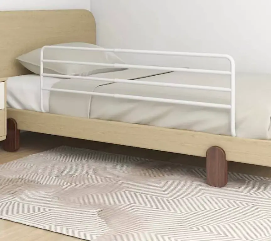 Bettgitter für Kinder Fall-Schutz aus Metall, weiss