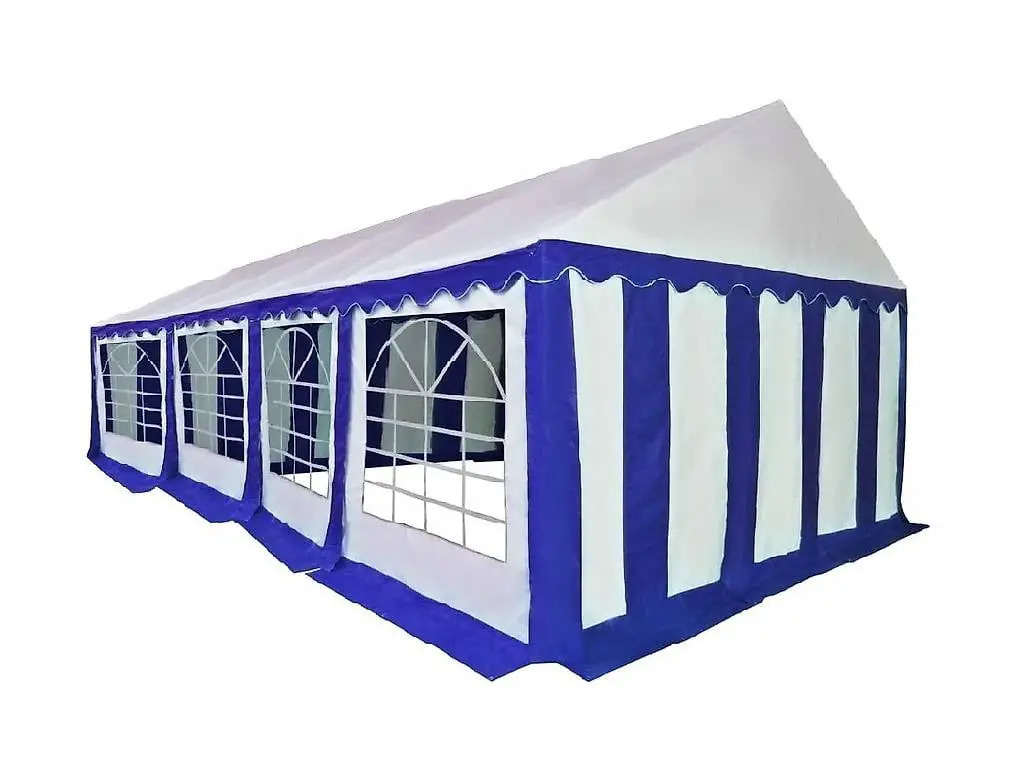PROFI Festzelt blau / Partyzelt PRO PVC 4x8 Meter HEBU-Tent