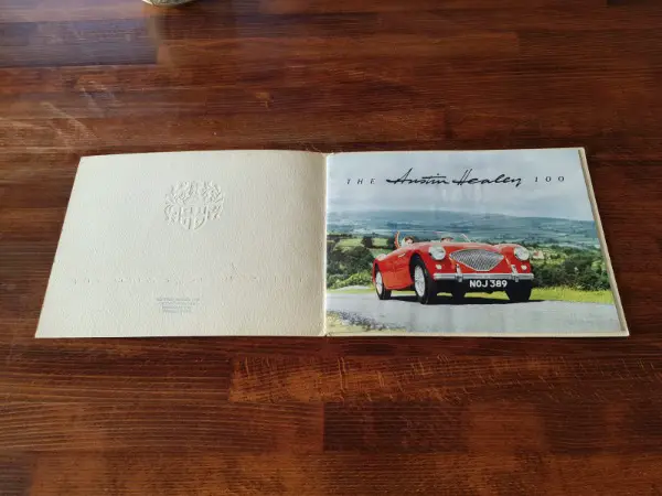 Austin Healey 100 orig. Verkaufsbroschüre 50iger Jahre