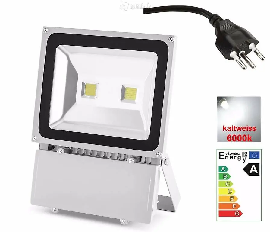  100W LED Flutlicht Scheinwerfer Fluter Flutlicht kaltweiss S