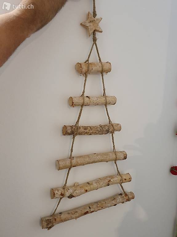 Albero di Natale artigianale in betulla