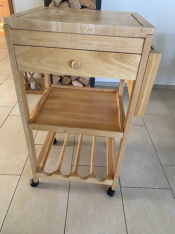 Rollwagen /Küchenwagen aus Massivholz