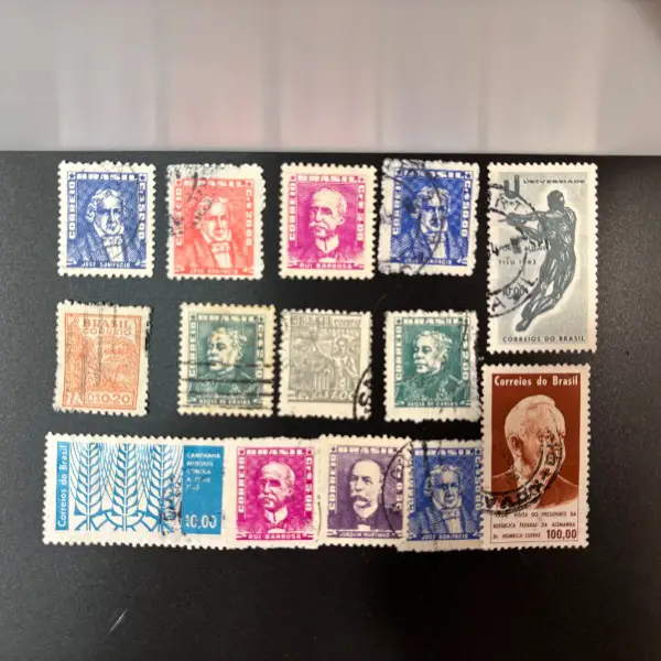 >rarität: alte briefmarken südamerika brasilien latinamerika