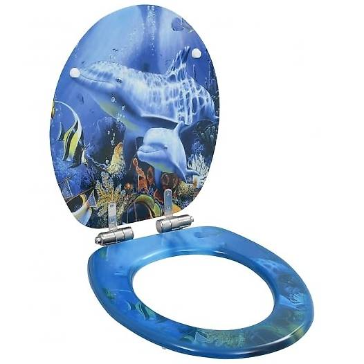 Toilettensitz mit Soft-Close-Deckel MDF Delphine-Design