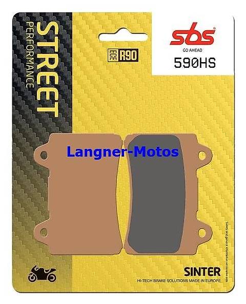 bremsbelag sbs 590 hs yamaha xv 1600-1700, xvz 1300, tdm 850