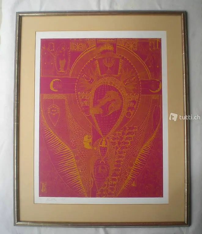 Jörg Schulthess: grosse sign. Litho, Basler Kunstmaler